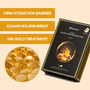 JMsolution Active Golden Caviar Masque nourrissant Prime 30ml Masque en feuille hydratant pour le visage Soins de la peau coréens Traitement de beauté - Product Image 3