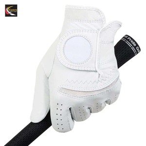Guantes de golf de cuero Cabretta de alta calidad logotipo personalizado antideslizante al por mayor para deportes - Product Image 1