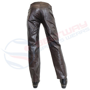 Pantalon en cuir pour homme en gros pantalon en cuir pantalon en cuir respirant meilleure vente 2024 pantalon en cuir à bas prix pour homme - Product Image 4