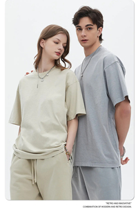 Camiseta extragrande de punto de algodón 100% para hombre con estilo, ropa de calle personalizada, diseño de letras, algodón lavado, marca OEM disponible en stock - Product Image 5
