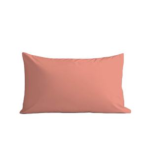 Taie d'oreiller de luxe Orange pour hôtel, 50x70cm, en polycoton doux et respirant, tissée, rectangulaire, avec motif uni - Product Image 1