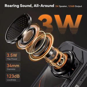 Smartphone Robusto <span class=keywords><strong>Cubot</strong></span> <span class=keywords><strong>King</strong></span> <span class=keywords><strong>Kong</strong></span> Power 3 Altavoz de 123dB Helio G99 Pantalla de 6.72 Pulgadas y 120Hz hasta 24GB+256GB 10200mAh 100MP NFC - Product Image 2