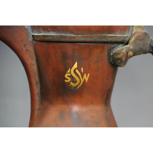 El último juego de té árabe de lujo, tetera de leche, cafetera hecha a mano con acabado antiguo de Dallah, disponible en tamaños personalizados para una sensación de lujo - Product Image 4