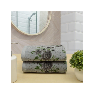 Serviette de bain en coton peigné de qualité supérieure 27x54 pouces 650GSM avec motif sculpté et surface à séchage rapide Fabriquée en Inde pour le tourisme et la vente au détail - Product Image 6