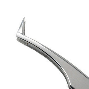 Pince à cils beauté en acier inoxydable de marque privée avec logo personnalisé étui Extension de volume cils pince à épiler personnalisée - Product Image 4