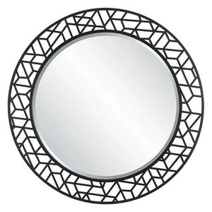 Miroir mural rond en métal floral noir vintage Cadre artisanal de qualité supérieure pour un style de décoration intérieure élégant - Product Image 5
