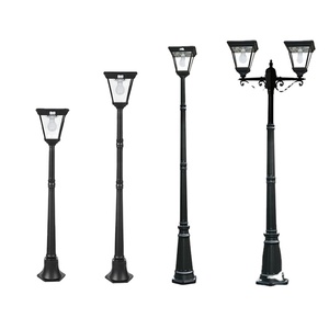 Lampe solaire LED <span class=keywords><strong>de</strong></span> jardin/rue à <span class=keywords><strong>détecteur</strong></span> <span class=keywords><strong>de</strong></span> <span class=keywords><strong>mouvement</strong></span> PIR en aluminium moulé basse tension 31 LED, mode 2-en-1, alimentée par énergie solaire - Product Image 1