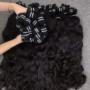 Meilleure qualité 100% naturel ondulé vietnamien extensions de cheveux crus Remy cheveux pour Bla femmes 30 pouces longueur étirée - Product Image 2