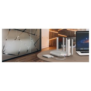 Modem routeur HERO 5G AX3000 Mesh Dual Band Gris et Blanc KN 4110 01 EU - Product Image 6