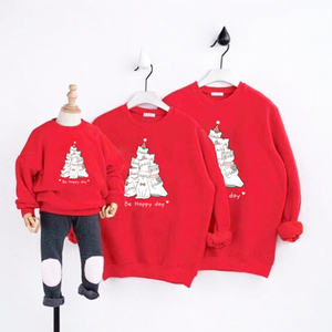 Hauts assortis pour la famille de Noël avec impression personnalisée fabriqués au vietnam - Product Image 5