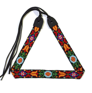 Color Full Boho Seed Bead Bordado Sombrero Banda Tendencias Alta calidad Hecho a mano Beaded Hat Bands Trendy Seed Bead Hat Bands - Product Image 5