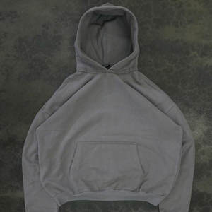 Vintage Sun Faded Distressed 100% Cotton French Terry <b>Hoodie</b> <b>Men</b> Drop Shoulder 500gsm Acid Washed Cropped Retro Print Pattern - Product Image 3