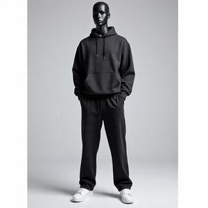 Conjunto Deportivo de Invierno Personalizado, Grueso, de Felpa de Algodón, con Pantalones Acampanados, para Gimnasio, Entrenamiento, Jogging, Conjunto de 2 Piezas, Precio al por Mayor - Product Image 4