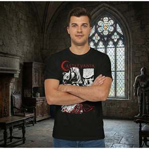 T-shirt de fitness Castlevania Symphony Night en jersey 100% coton, motif unique compressé, disponible en poids de tissu 200g et 300g - Product Image 5