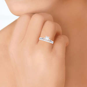 Anillos de Plata de Ley 925 de Primera Calidad para Mujer, Chapados en Rodio con Circonita, para Compromiso, Anillo de Joyería para Hombre - Product Image 2