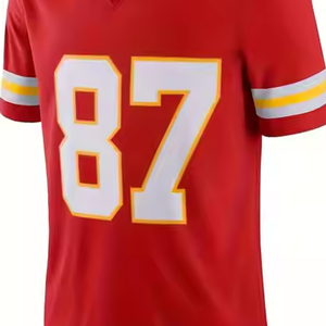 Maillot de football américain adulte de haute qualité hauts Service OEM coupe automatisée maillot de football couleur bleue et blanche - Product Image 4