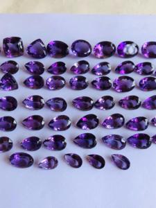 Piedras preciosas de corte mixto de amatista Natural de origen brasileño, calidad AAA, brillo excepcional, piedras brillantes de alta claridad, piedras preciosas sueltas IGI - Product Image 6