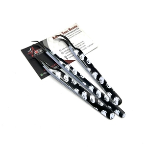 Pince à épiler d'extension de cils en acier inoxydable durable avec logo personnalisé Boo Print Testé à la main Pince à épiler Halloween de haute qualité - Product Image 1