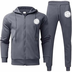 ชุดวอร์มผ้าฝ้าย100% สำหรับผู้ชายโลโก้แบบกำหนดเอง - Product Image 4