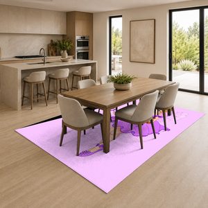 <b>RUGS</b> DEPOT LXDP-0794 Wholesale Pink Plum Ethnic Kilim Digital Printed Machine Washable Chenille Area <b>Rug</b> <b>Non</b> <b>Slip</b> - Product Image 4