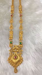 Indian Manufacturer Trendy Bridal <b>Jewellery</b> for Turkey Marriage Long Necklace Set With Earrings for Women Charm Ready to Ship - Product Image 6