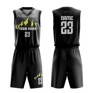 Uniforme de Baloncesto Personalizado de Alta Calidad 100% Poliéster, Nuevo Diseño de Ropa Deportiva para Exteriores, Transpirable, de Secado Rápido, Conjunto de Camiseta de Equipo - Product Image 3