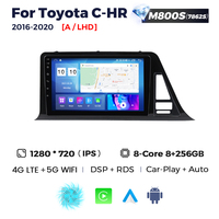 NaviFly Radio Mobil Android Terbaru dengan Kontrol Android, 4G LTE, DSP, DVR, TRMS untuk Toyota C-HR 2016-2020 dengan Car Play dan Android Auto
