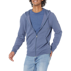 Buena calidad Quick Dry Plus Size Basics Algodón mezclado Stripe Hoodie Hombres Zipper Hoodies para la venta - Product Image 1