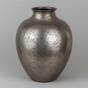 Florero de metal rústico hecho a mano con acabado brillante perfecto para Ideas elegantes de decoración de temporada - Product Image 4