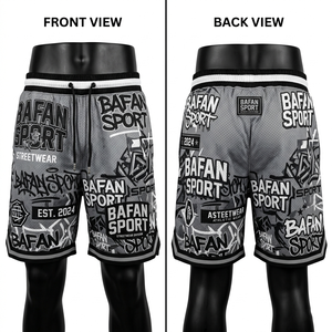 180 GSM Polyester Mesh Green Black Basketball <b>Shorts</b> Sublimation Print Embroidery <b>Patches</b> <b>men's</b> <b>shorts</b> - Product Image 6