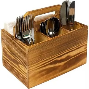 Cesta de Madera de Dos Niveles con Acabado Atractivo que Agrega Encanto Rústico a la Cocina, el Baño o el Comedor - Product Image 5