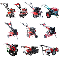 Landwirtschaft liche Maschinen Fabrik Farm Use Tools Maschinen anbau Land Rotary Mini Power Pinne Grubber Hand Walking Traktor