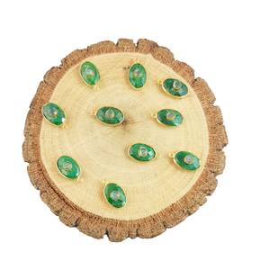 Pierre de lune arc-en-ciel avec Labradorite, Double pierre précieuse 14x10mm, ensemble de lunette ovale en Vermeil doré, pendentif en pierre précieuse - Product Image 5