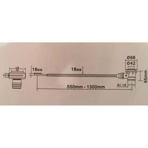 อ่างอาบน้ำอะคริลิคทรงวงรี ANITA 150 ซม. - Product Image 6