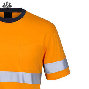 เสื้อยืดนิรภัยสำหรับผู้ชาย |   ผ้าฝ้าย 100% |   ผ้าใบแคนวาสความแข็งแรงสูง |   ป้องกันรังสียูวี ระบายอากาศได้ดี |   ติดทนนาน |   โรงงานโดยตรง - Product Image 5