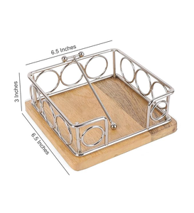 Boîte à mouchoirs en métal élégante et durable Design élégant pour une utilisation à la maison et au bureau dans la salle de bain et le salon - Product Image 2