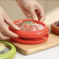 Boîte de conservation en silicone promotionnelle pour fruits et légumes, anti-oxydation, réutilisable pour le réfrigérateur