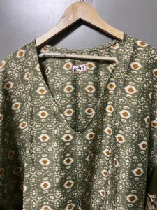 Elegante mujer Casual Maxi vestido Floral largo de algodón con cuello en V Loose Fit Kaftan para la primavera verano Wear Trending Natural lavable - Product Image 2