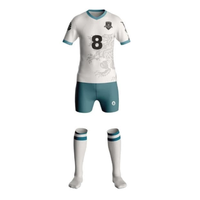 Ensemble de maillots d'entraînement de football unisexe populaire, respirant, avec logo personnalisé imprimé, 100% polyester, résistant à l'eau, pour hommes et femmes
