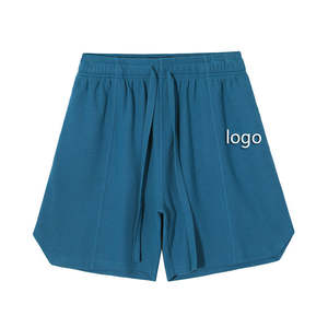 Top Summer Fitness Uso al aire libre Jogger Shorts Pantalones cortos de tendencia sueltos Elegantes pantalones cortos con cordón de fitness lisos - Product Image 4