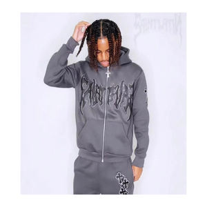 Conjunto Deportivo Personalizado 2025 para Hombre, Sudadera con Capucha y Cremallera, Cortavientos, Unisex, para Invierno - Product Image 6