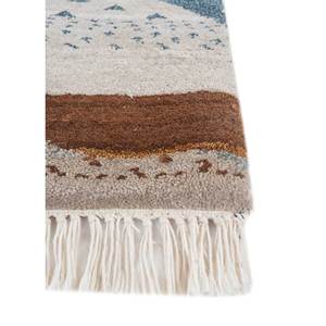 Tapis Abstrait Noué à la Main en Laine et Soie de Bambou Freedom Manchaha 9x12 pour la Décoration de la Maison, du Salon et du Couloir Les-8282 en Gris et Noir - Product Image 4