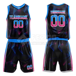 Conjuntos de Uniformes de Baloncesto Transpirables para Hombre Adulto, Talla Grande, Alta Calidad, Sin Mangas, Precio Razonable - Product Image 1