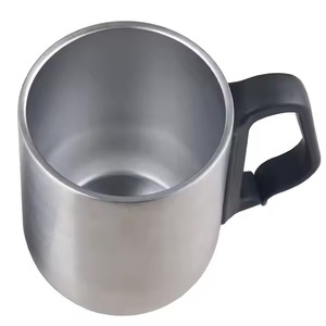 ถ้วยกาแฟสแตนเลสสตีลพร้อมฝาปิดแก้วเก็บความร้อนผนังสองชั้นสำหรับเดินทางในสำนักงานและที่จัดเก็บเครื่องดื่มกลางแจ้ง - Product Image 1