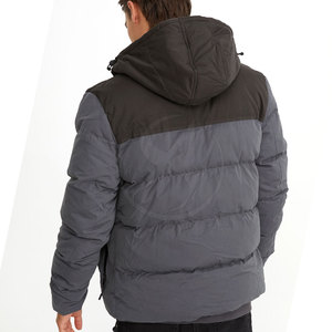 Veste matelassée décontractée pour homme, couleur personnalisée 2025, avec col montant, logo frontal, style streetwear, nouvelle mode, coupe-vent, veste d'hiver - Product Image 5