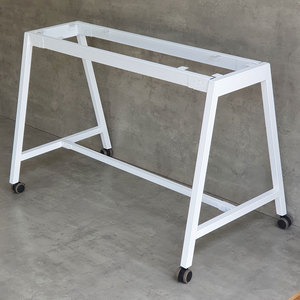 CFOS001 Pieds de table mobiles en métal au design minimaliste pour bureaux de 120x60cm, revêtement poudré - Product Image 2