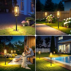 Lumières de pelouse de jardin à LED à énergie solaire nouveau <span class=keywords><strong>design</strong></span> plus lumineux éclairage paysager de voie extérieure étanche IP65 <span class=keywords><strong>d</strong></span>écor - Product Image 6