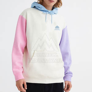 Sudaderas con capucha al por mayor de fábrica 2025, sudaderas básicas con logotipo personalizado, sudaderas con capucha de gran tamaño, sudaderas con capucha de contraste de Color de poliéster para hombres - Product Image 1