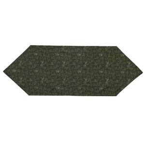 Camino de Mesa de Lino y Algodón con Diseño Floral Verde de Lujo, 40x140cm, Esquinas Triangulares, Tejido, Decoración para Bodas - Product Image 1