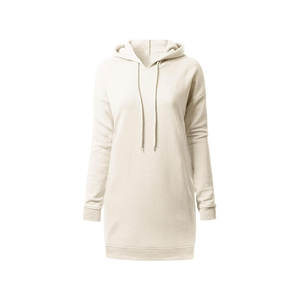 Sudadera con capucha de gran tamaño con hombros caídos personalizada 1 pieza de otoño largo de punto con capucha patrón sólido - Product Image 4